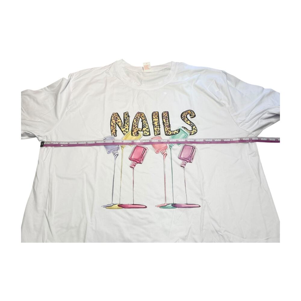 Women’s NAILS Graphic Tee 2XL - Picture 3 of 8